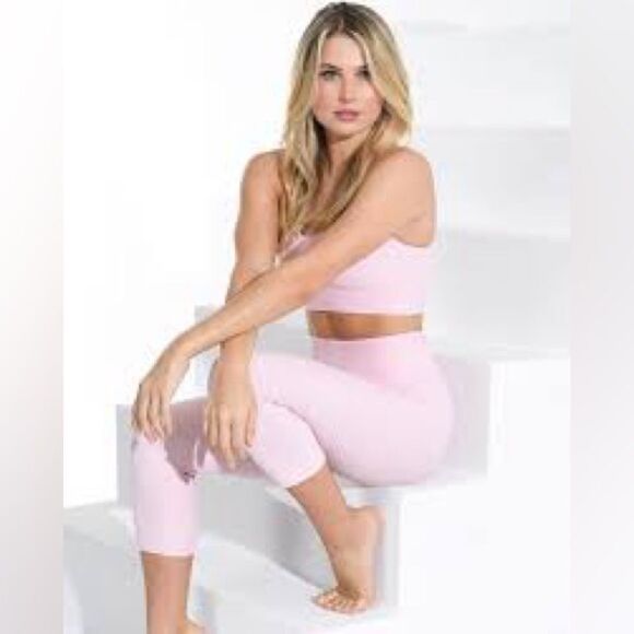 Booty by Brabants Pink Textured Leggings - Picture 8 of 8